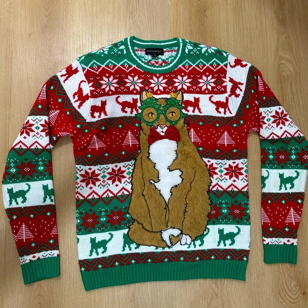 Cat Christmas sweater